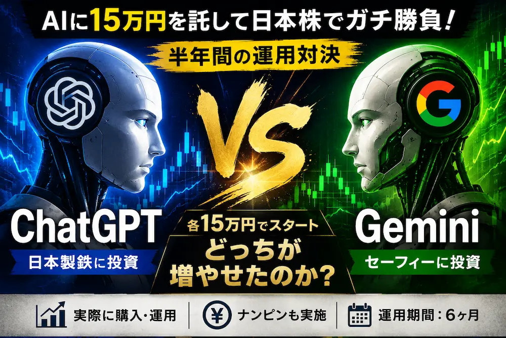 ChatGPT vs Geminiの株式投資対決